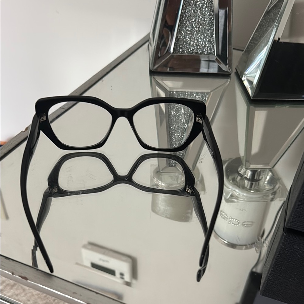 Prada Black Rectangular Glasses - image 8